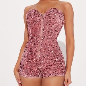 Came To Party Sequin Romper